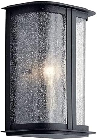 Стенен лампа Kichler Timmin™ 18 инча, 1 Лампа с Прозрачни стъкла и матово черно покритие
