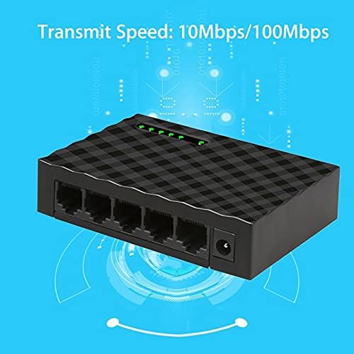 Конектори с 5-портов Gigabit комутатор 10/100/1000 Mbps RJ-45 Ethernet LAN Настолна Бърза Комутация на мрежата Hub Плъзгащи