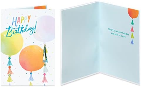 Набор от картички за рожден ден в картонени опаковки от папирус, светъл ден рожден (4 броя)