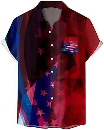 Летни Хавайски ризи с принтом за мъже, Ризи 4 юли за мъже, Хавайска риза за мъжете, 1776 Ризи, Компресиране риза