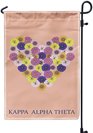Лицензиран Флаг Kappa Alpha Theta Градински Флаг Банер Декор Двора на Външно украса (Капа Алфа Theta)