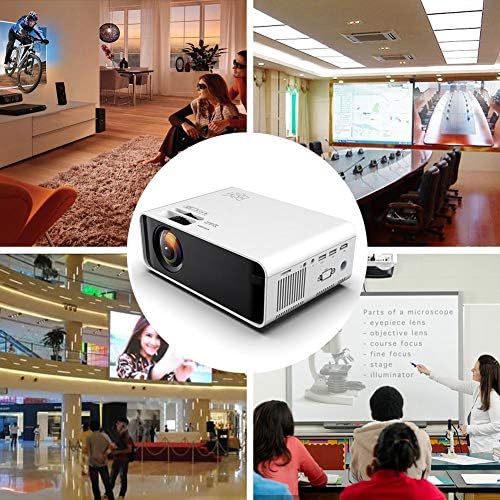 Led Проектор ASHATA, Проектор за домашно кино 50000Stunden HD Bluetooth,Преносим led Проектор за домашно кино 1280x720