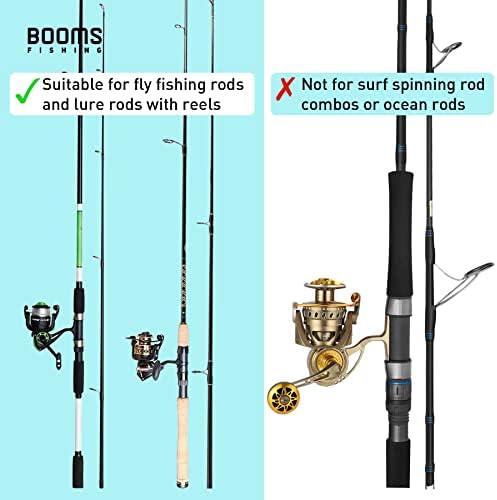 Калъф за въдици Booms Fishing PB3/PB4, Преносим калъф за въдици в сгънат вид, Скрита чанта за въдици удължен дизайн,