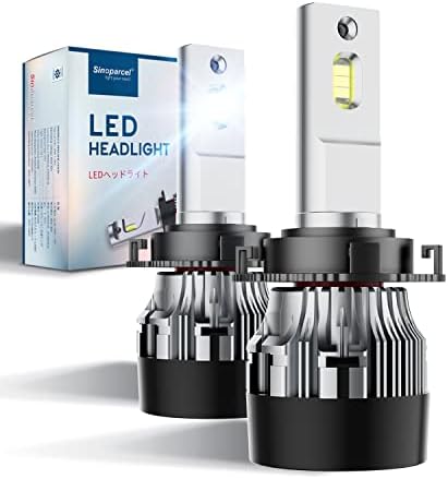 Sinoparcel H7 Led лампа за дългите или къси светлини с адаптер-заключващ механизъм-Притежател, съвместими с Mercedes-Benz/VW