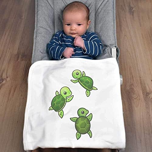 Памучни Бебешки одеяла /Шал Azeeda Плаващи костенурките (BY00026961)