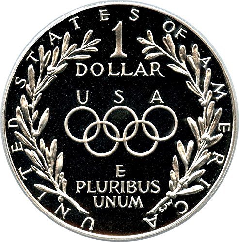 Монетен двор на САЩ, 1988 г., Олимпийское доказателство, Запомнящо Сребърен долар на стойност 1 Скъпоценен