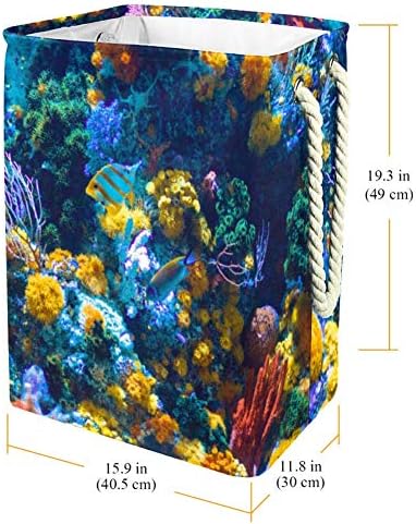 Аквариумная Подводна Рибка Сгъваема Кошница за дрехи с Дръжки кош за бельо Голяма Кошница За Съхранение на Детска Количка