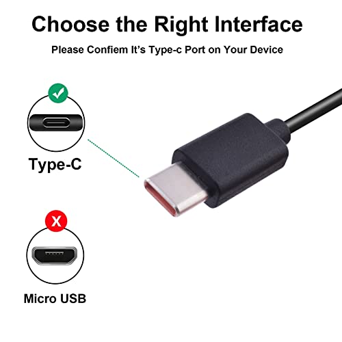3,3 Метра Кабел за зарядно устройство USB A-Type C, USB кабел C, бързо зарядно устройство, съвместим с Samsung