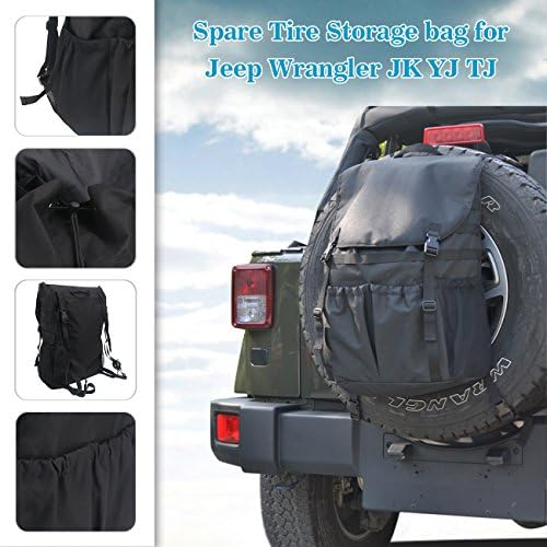 Чанта за резервни гуми За съхранение на отпадъци за Jeep Wrangler Fj Cruiser Hummer Defender, Седельная чанта