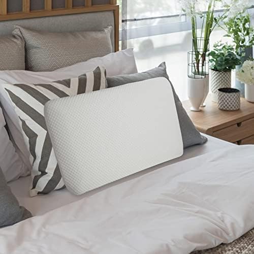 Възглавница Dlight Bedding Slim 3,2 Memory Foam Full Pillow - Тънка, Плоска, Мека, но поддържащи, за които спят по корем