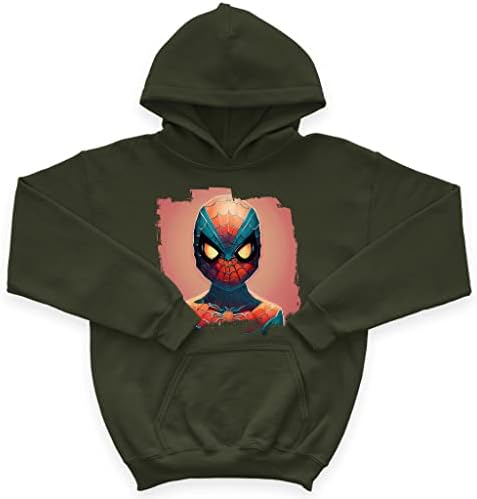 Детска hoody с качулка от порести руно супергерой - Мультяшная Детска hoody с качулка - Hoody с принтом за деца