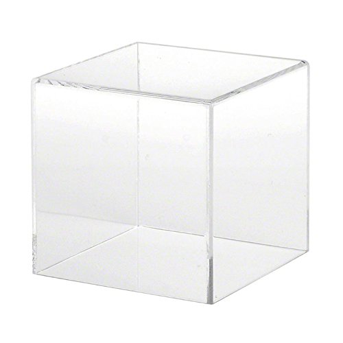 Акрилни куб AMKO FSC8 – Лека, надеждна, здрава, прозрачна витрина – 5-обикновен калъф кутия. Търговците На Дребно Витрини