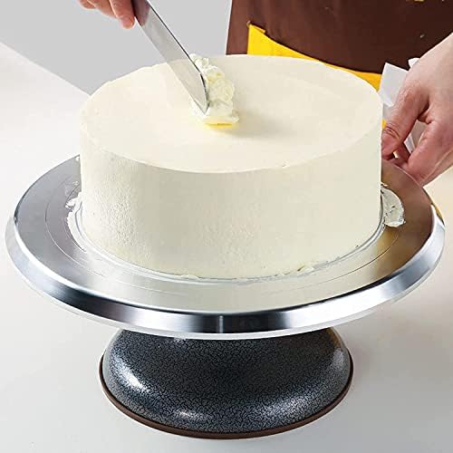 ZCX на Въртящата се поставка за украса на торта, професионална Алуминиева Нескользящая поставка за торта, за украса