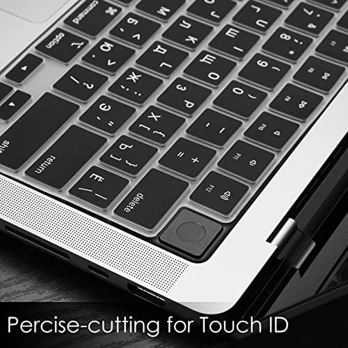 Калъф за руска клавиатура ProElife за 2022 MacBook Air 13,6 см M2 с чип и 2023-2021 MacBook Pro 14,2 см на 16,2 см