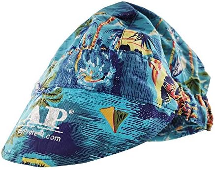 AllyProtect Модни Памучен Цветна Шапка Заварчик, шапка за Заваряване на Дърво, Градинска Работа, Абсорбира Потта и дишането (Плажната