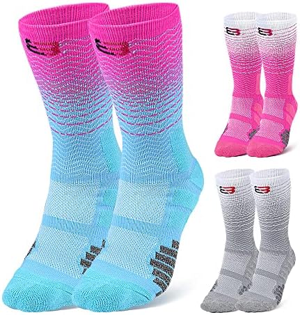 Спортни чорапи ZEPOHCK, [3 Чифта] Чорапи-възглавници за спортни екипи, Мъжки, Женски, Младежки, За Момчета И