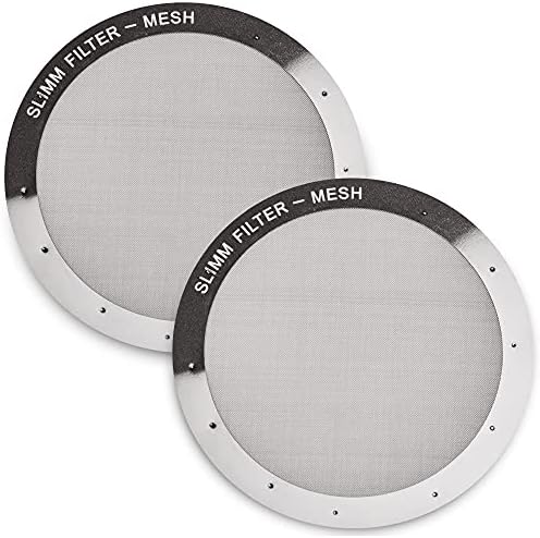 Метални филтри за многократна употреба премиум-клас от Slimm Filter за използване в процеждаща AeroPress, Комплект от