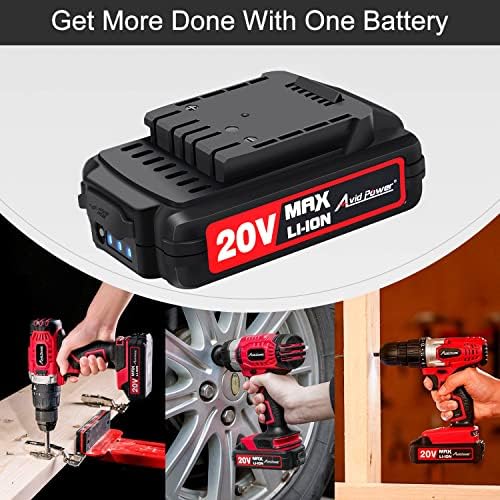 Литиево-йонна акумулаторна батерия Запалените Power 20 MAX с индикатор за капацитет в реално време и USB-изход, съвместима