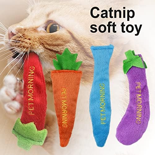 Honrane Играчки от коча билка, Здравословни детски Играчки за Дъвчене за никнене на млечни зъби при Коте за Котки и Котенца,