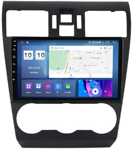 Автомобилна Стерео радио за Subaru Forester, Impreza WRX 2013-2015, Biorunn Android 11 9 инча 8 Ядрен Автомобилен GPS Navi Безжичен Carplay Авто Главното устройство IPS Сензорен FM AM RDS DSP, 8 GB оперативна