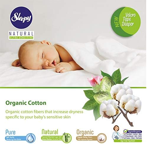 Естествени пелени Sleepy Размер 6 - Органични Памперси От высокоабсорбирующего и хипоалергенни бамбук Бебешки