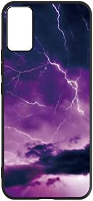 Калъф Futanwei T603DL с [2] Защитно стъкло за екрана Калъф за телефон TCL 30T 2022 със Защитни екрани | Мълния, Буря, Небето