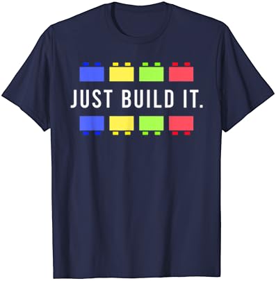Тениска Build It Master Builder Строителни Блокове Тухли