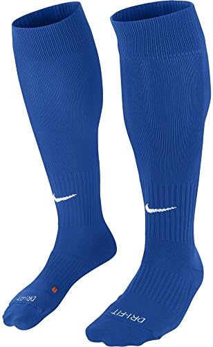 Футболни чорапи Nike Classic Унисекс с мека подплата до коляното (Game Royal, по-Големи размери)