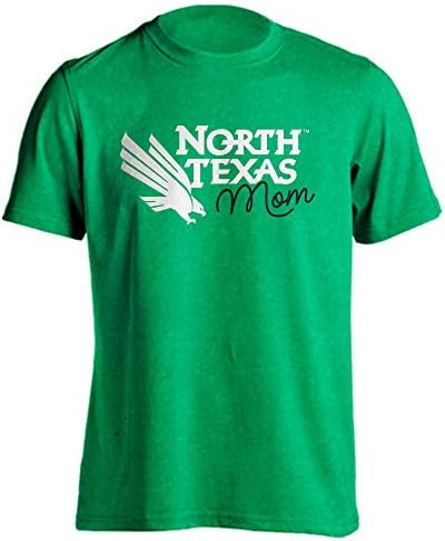 Тениска North Texas Mean Green Proud Parent Mom с Надпис Горд родител