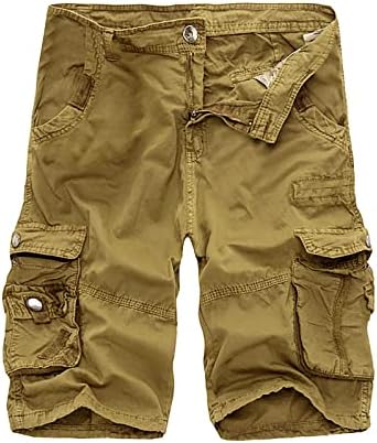 Мъжки къси панталони, ританки с множество джобове, Панталони-Карго, Модни Дишащи Свободни Работни Панталони Големи размери