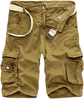 Мъжки къси панталони, ританки с множество джобове, Панталони-Карго, Модни Дишащи Свободни Работни Панталони