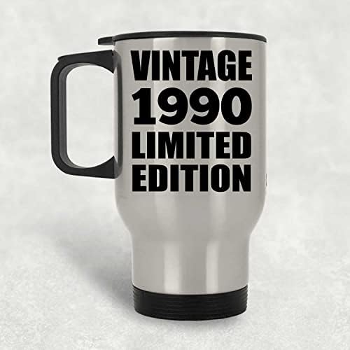 Designsify 33rd Birthday Реколта 1990-те Години, Лимитирана Серия, една Сребърна Чаша за Пътуване, 14 грама, на Изолиран