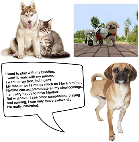 Инвалидна Количка за кучета QingYi, Регулируеми Колела За упражнения с Животни, Количка за Домашни Любимци, Инвалидна Количка