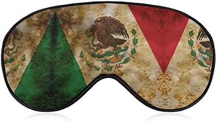 Маска за сън с флага на Мексико в стил Гръндж, Мека Маска За очи, Ефективна Затемняющая Превръзка на Очите с Еластична