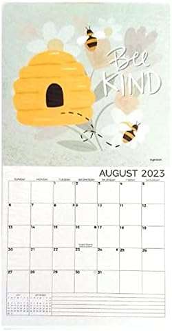 Стенен календар за 2023 година, Месечен календар в стил фермерска къща с над 250 Цветни организационните стикери (по един ден за път)