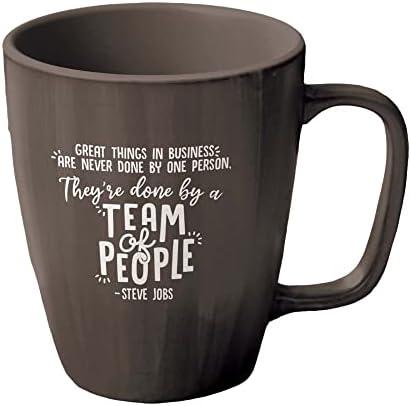 Керамична чаша Cheersville Inspired People -Цитат на Стив Джобс - Благодарност към служителите и мотивационен подарък