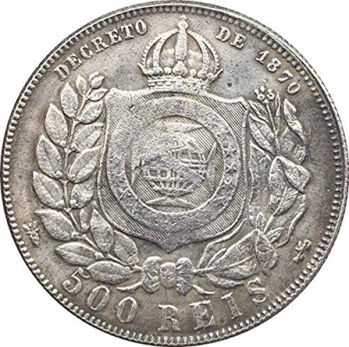 1886 Бразилия Копие на монети в купюри от 500 Реев за Домашен интериор на Офис