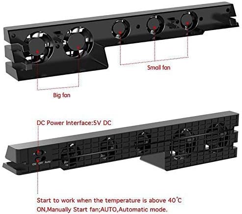 Aohi WXQ-XQ Ps4 Pro Охлаждащ Вентилатор-Охладител Super Turbo Контрол на Температурата с USB-кабел за 4 Конзоли