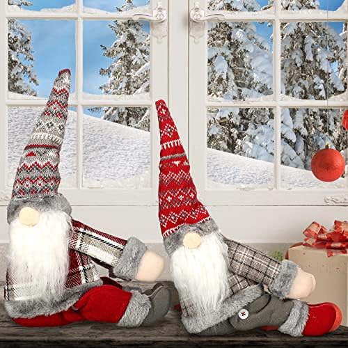 2 Бр. Шведската Коледно Дърво Джуджетата Плюшен Играчка Коледно Дърво Topper Сладки Забавни Декорации под формата на