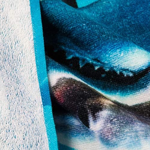 Плажна Кърпа Акули от Royce 54 x 68 см, с Плажна Одеало от Мек памук