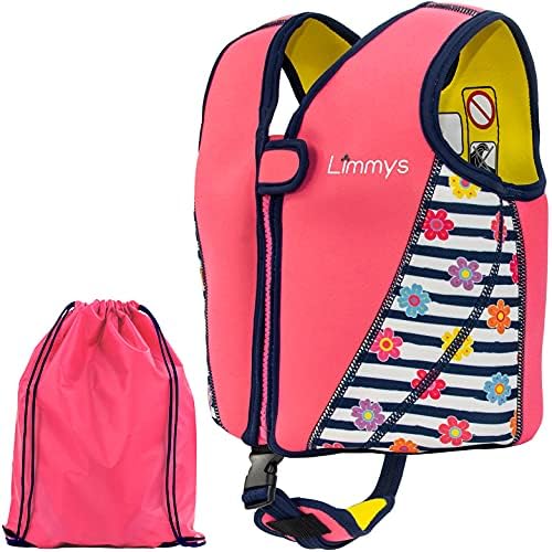 Детски неопреновый жилетка за плуване Limmys Premium за малки деца - Идеалното плавучее средство за плуване за момичета