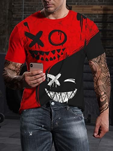 Мъжка Тениска в два цвята с Анимационни Графики Принтом WDIRARA с Къс ръкав и кръгло деколте