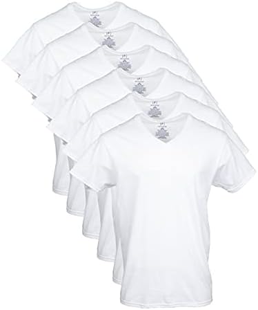 Мъжки тениски George с V-образно деколте, 6 опаковки