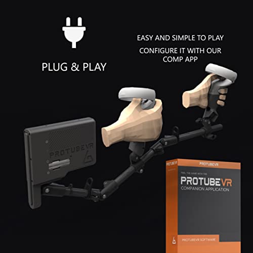 Задника PROTUBEVR ForceTube Haptic VR за FPS игри - предварително сглобени задника, снабдени с тактилни модул за осигуряване