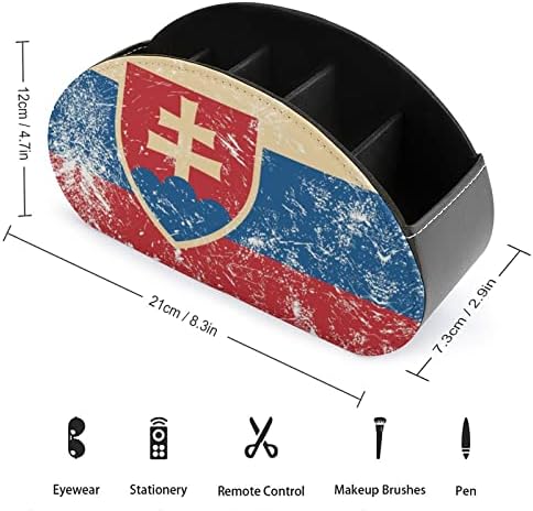 Ретро Знаме На Словакия Дистанционно Управление На Телевизор Кутия За Съхранение Органайзер С 5 Отделения