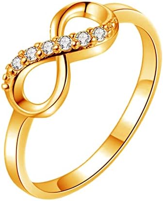 Пръстени с кристали 8 форми за жените, Обещающие Пръстени за Нея, Пръстени с Пълна диамантен пръстен и Цирконием,