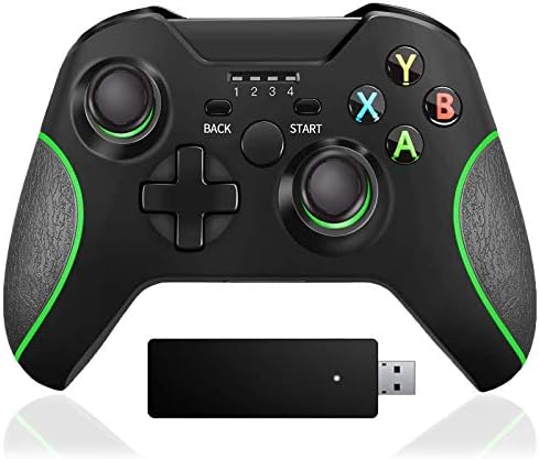 Безжичен контролер JINHOABF за Xbox One, геймпад с честота от 2.4 Ghz и е съвместим с Xbox One/One S/One X/One