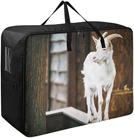 N/A Чанта за съхранение на дрехи, Легла за Завивки - Организаторите от коза кожа Голям Капацитет, Чанта с цип, Количка