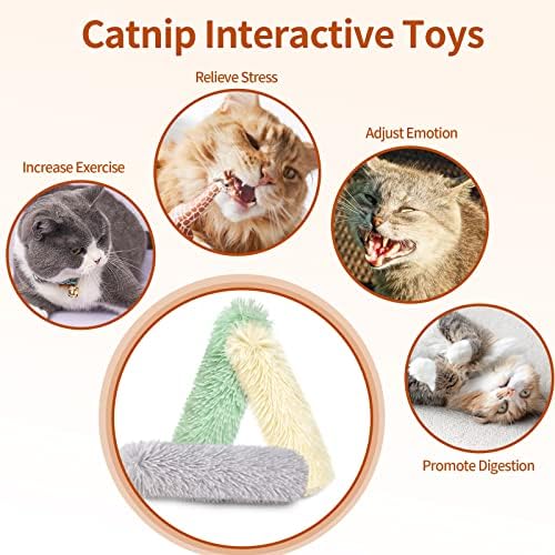Играчки за котки, Възглавници за котки, 3 Опаковки на Интерактивни Играчки за котки, Които се забавляваха на