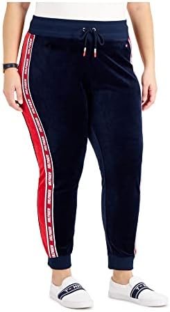 Tommy Hilfiger Спортни Дамски Панталони за джогинг с Луксозен Логото на Тъмно-син цвят, 2X